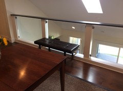 Railing Separating a Sunken Living Room
