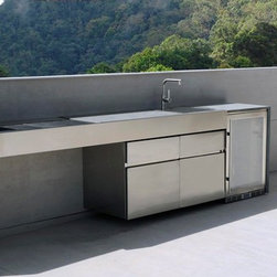 Stainless Steel Outdoor Kitchen for Modern Home - Outdoor Cooking