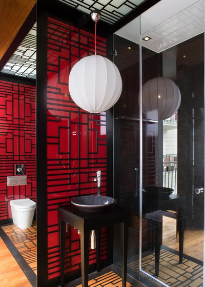 Asian Bathroom by EXIT Interior Design Studio