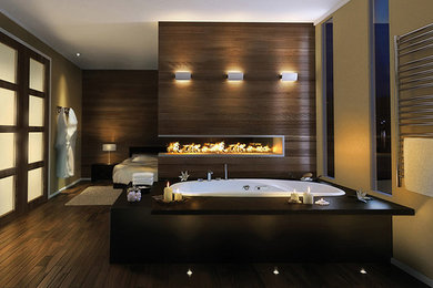Example of a trendy home design design in New York