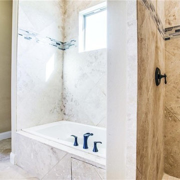 Earthy Texture For This Bathroom Remodel in Mountain View, CA