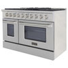 KUCHT Professional 48" 6.7 cu. ft. Range, Stainless Steel, Natural Gas