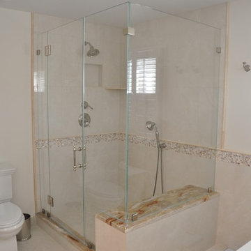 Bathroom Update in Cherry Mahogany with a Chocolate Glaze