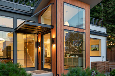 Example of an exterior home design in Seattle