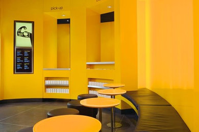 Example of a dining room design in Cleveland