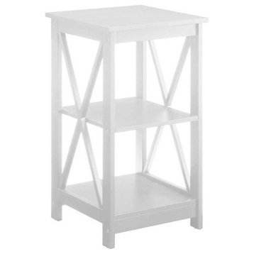 Pemberly Row End Table in White