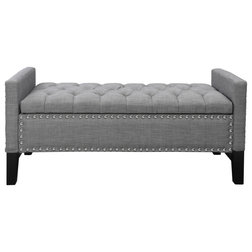 Transitional Upholstered Benches by Inspired Home