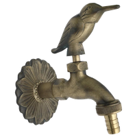 Outdoor Faucet Bird Shaped Spigot Solid Brass Antique Finish Renovators Supply