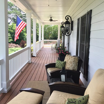 Front Porch added ceiling fans