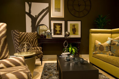 Living room - contemporary living room idea in Seattle