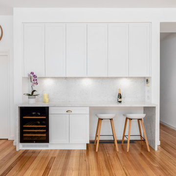 Entertainer’s Kitchen with Coastal Style Influences