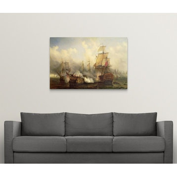"The Redoutable at Trafalgar, 21st October 1805" Wrapped Canvas Art Print, 48