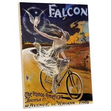 Vintage Apple "The Franco-American Bicycle" Gallery Wrapped Canvas Wall Art