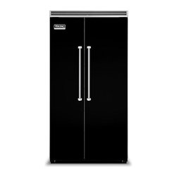 Viking 42" Built-in Side By Side Refrigerator Black | VCSB5422BK - Refrigerators