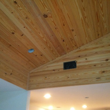 Beachfront Tongue and Groove Kitchen Ceiling