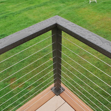TimberTech deck with built in planter boxs