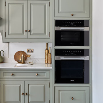 Serene Light Green Kitchen Design