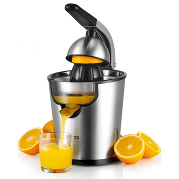 VEVOR Electric Citrus Juicer with 2 Cones 300W Orange Squeeze Lemon Juicer Maker
