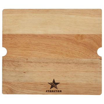 Hardwood Heavy Duty Rubber Wood Cutting Board For Kitchen, 18.5/8 L x15.5/8 W