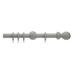 Truffle pole, with classic ball finial - Curtain Poles