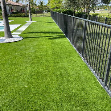 Modern Backyard Transformation with Premium Artificial Turf