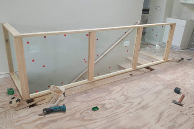Inspiration for a transitional family room remodel in San Diego