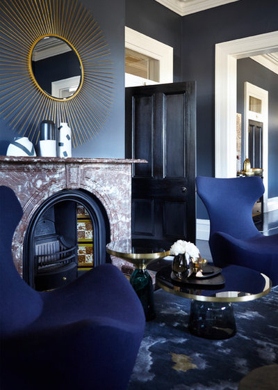 Eclectic Living Room by Louise Walsh Interior Design & Decoration