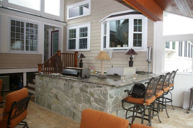 Patio - contemporary patio idea in Boston