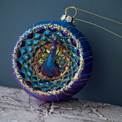Peacock Christmas Bauble - Christmas Ornaments