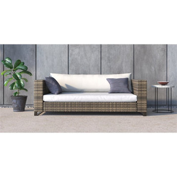 Tommy Hilfiger Oceanside Outdoor Loveseat in Gray and Brown
