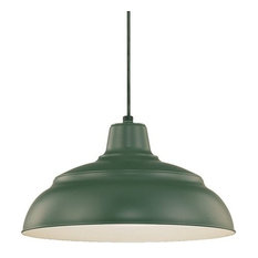 50 Most Por Green Pendant Lights For 2018 Houzz Millennium Lighting Incorporated Rwhc14 R Series 1 Light Warehouse Pendant