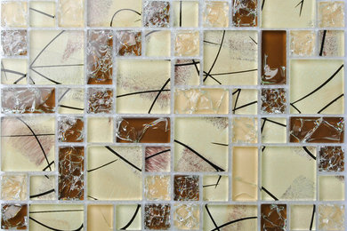 Artistic glass tiles