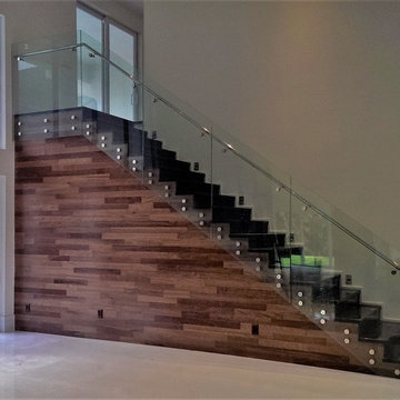 Glass Railings + Stainless Steel Elements