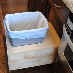 Custom New Construction Kitchen - Trash Cans