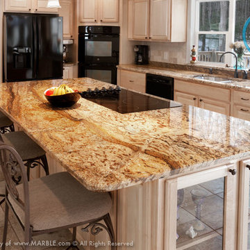 Golden Shadow S Granite Kitchen Countertops