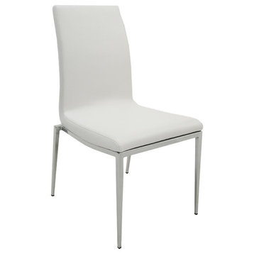 Monique Dining Chairs, White, Set of 2