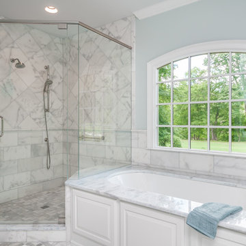 Marble Master Bathroom In North Atlanta