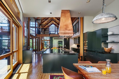 Kitchen - modern kitchen idea in Denver