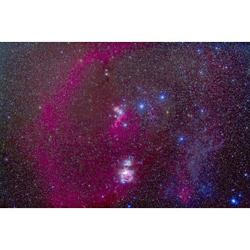 The Orion Nebula Belt Of Orion Sword Of Orion And Nebulosity, Print
