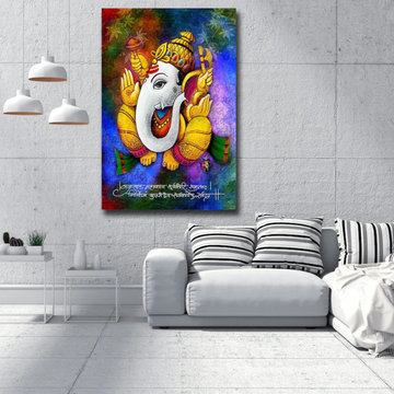 Ganesha Canvas Wall Art
