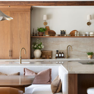 Refined & Luxurious Walnut Lay-On Slim Shaker Reeded Detail Kitchen