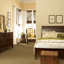 master bedroom dark wood