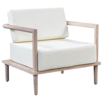 Emerson Cream Outdoor Lounge Chair