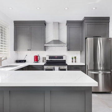 Grey Kitchen Etobicoke