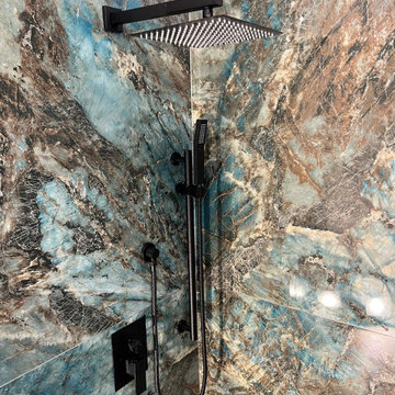 Beautiful exotic looking shower!