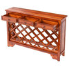 Sierra Nevada Console Table With Wine Rack