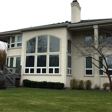 Dryvit into Stucco and Stone