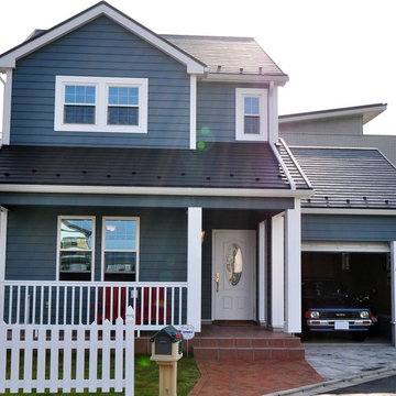 映画に出てくるようなオールドアメリカンテイストのガレージハウス