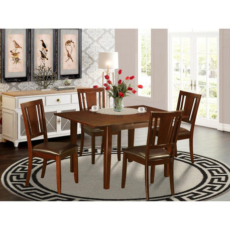 5  PC  dinette  set  for  small  spaces  -  small  Kitchen  Table  with  4 ...