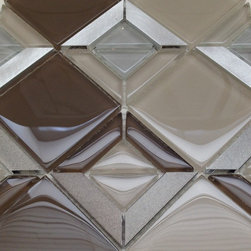 Triangle Pattern Smokey Taupe Mosaic - Tile